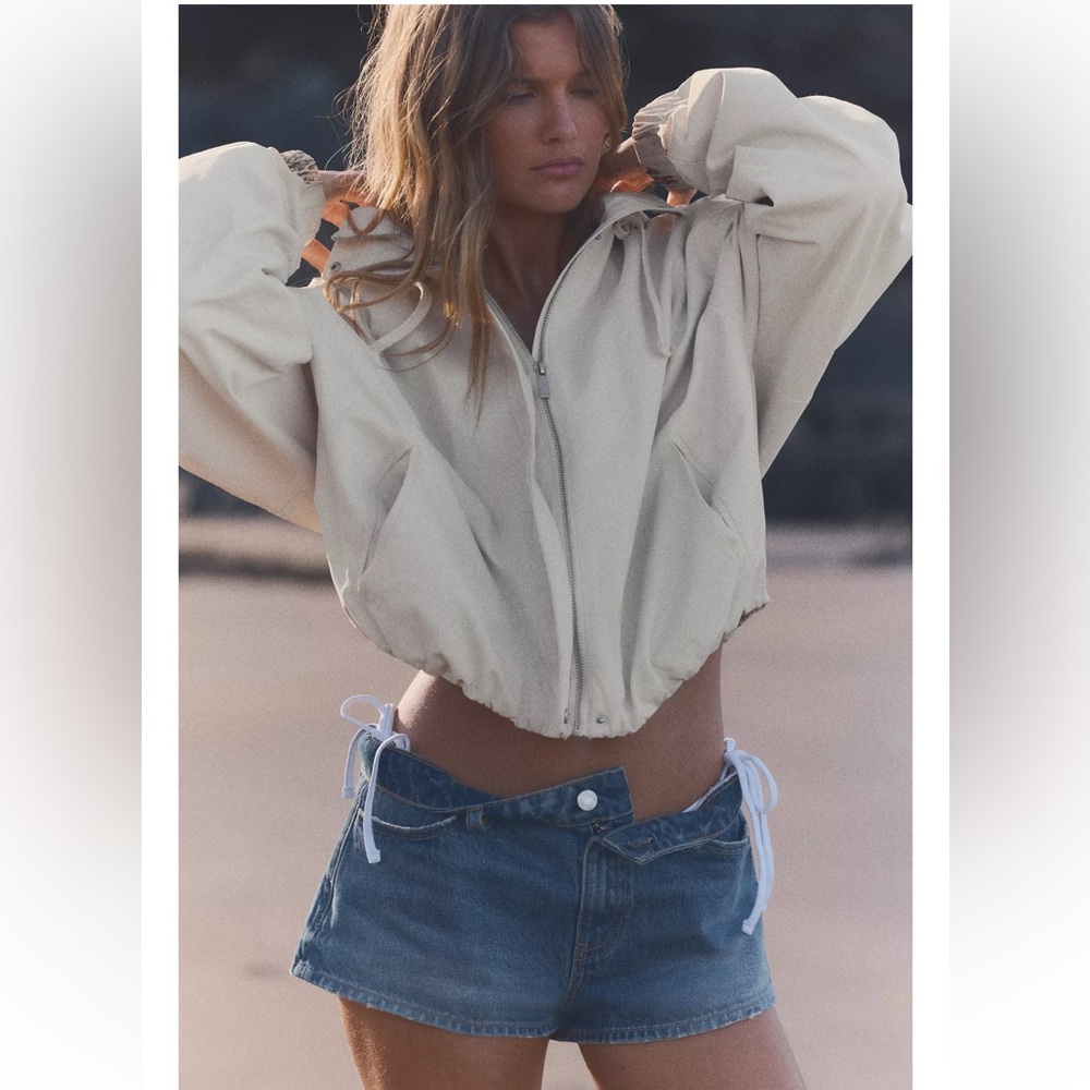 ZARA HOODED JACKET - Picture 1 of 9